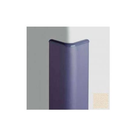 Pawling Surface Mounted Corner Guard Bullnose 90Deg, 3'' Wings, 8'H W/Caps, Eggshell CG-30-8-370